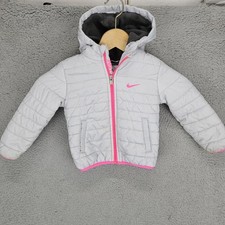 Nike Full-Zip Puffer Jacket with hood Infant/Toddler Girl's. Size 24 Months