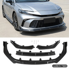 Front Bumper Lip Splitter Kit Carbon Fiber For 2025-2026 Toyota Camry Se Le