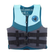 Youth Neoprene PFD Life Jacket and Vest for Boys 55-88 lbs Blue