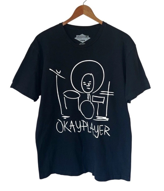 Rare Okayplayer The Roots Hip Hop Rap Mens Tshirt Size XL Black QuestLove Drums