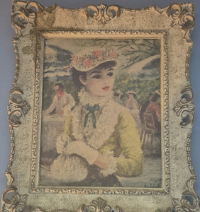Ornate White & Gold Wood Victorian Scroll Photo Frame 4x6 Portrait Rear-Load
