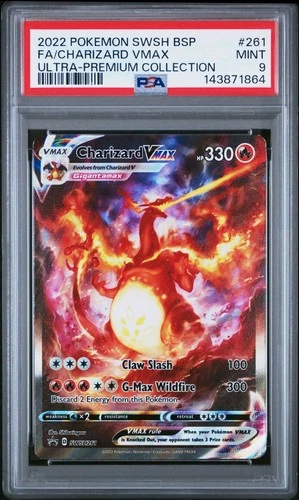 2022 POKEMON SWSH FA/CHARIZARD V MAX CHARIZARD  PSA {9} MINT #261