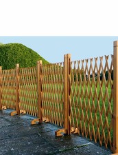 2 Expanding Fence Trellis Pack Of 2 Garden Screening Freestanding Wooden