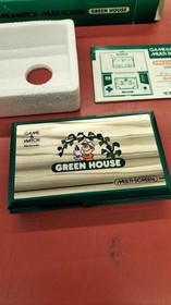 [Rare] Nintendo Game & Watch Green House GH-54, Boxed with Manual, A3017