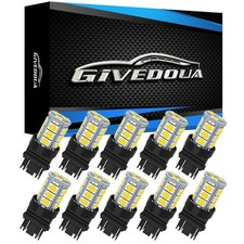 GIVEDOUA 3157 LED Car Bulb Super Bright 12V 3056 3156 3156A 3057 3157, White