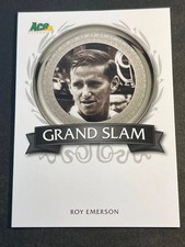 2007 Ace Authentic PROOF MISSING AUTO BLANK BACK GRAND SLAM Roy Emerson