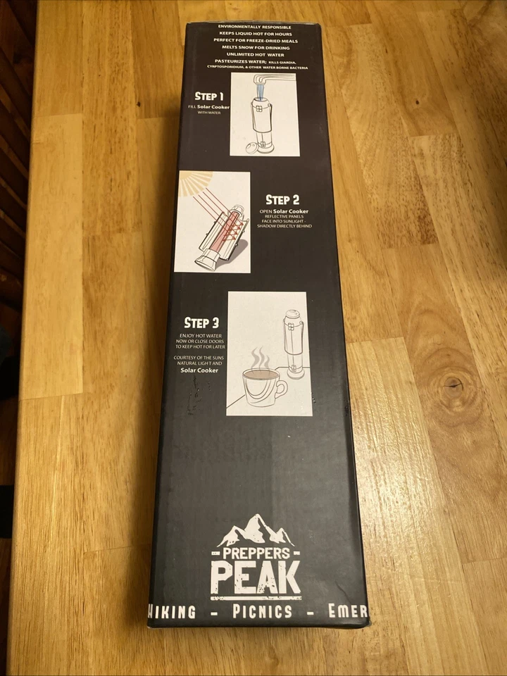 Preppers Peak Portable Solar Water Heater Heat Water Anywhere BRAND NEW! - Image 4 of 4