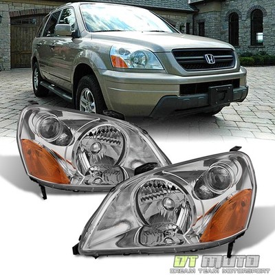 For 2003 2004 2005 Honda Pilot Headlights Headlamps Replacement 03-05 Left+Right