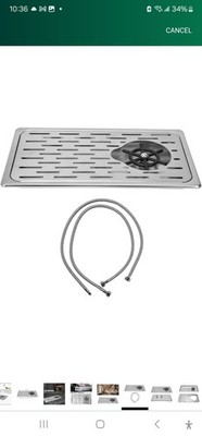 CRYFOKT Glass Rinser,  Bottle Washer With Drip Tray Cup, Baby Bottle SS