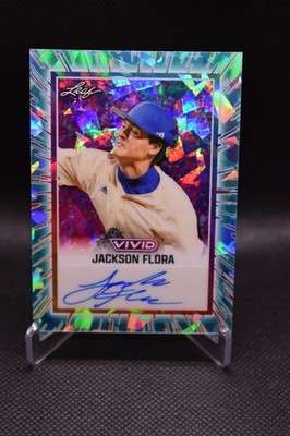 Jackson Flora Auto /10 2025 Leaf Vivid Aqua Crystal UC Santa Barbara #BA-JF1