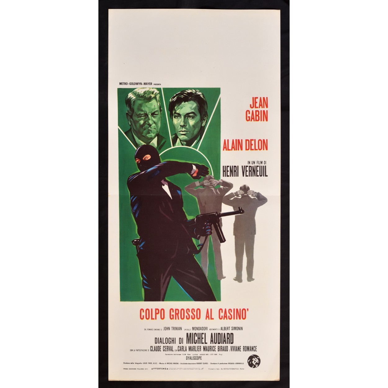 Locandina originale film Colpo grosso al casinò (1963) - Regia di Henri Verneuil