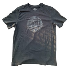 men  s nike dri fit black tee shirt eybl new without tags size large