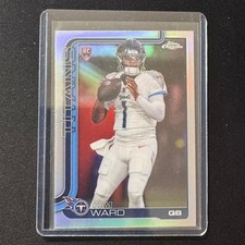 🎮MA 2025 TOPPS CHROME FOOTBALL REFRACTOR RC CAM WARD #314