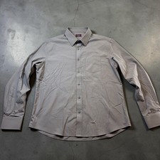 UNTUCKit Sangiovese WF Men's Gray Wrinkle Free Button Down Shirt XL