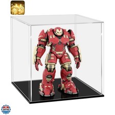 Acrylic Display Case, Assemble Showcase Display Box for Collectibles, with Du...