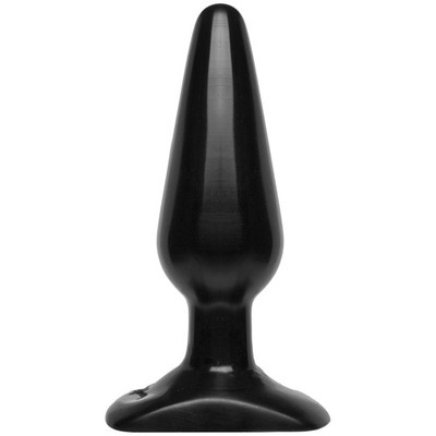 Doc Johnson Classic Butt Plug - Smooth Black - Medium Size Toy