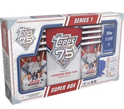 2026 TOPPS SERIES 1 Baseball SUPER BOX Superbox (147 cards) MLB New Presale QTY