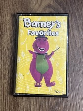 Barney's Favorites Vol 1 Cassette Tape Vtg 93 Purple Dino Childrens Songs Tested