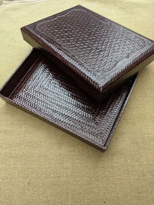 Japanese writing box  Rentai text box traditional craft stationery lacquer  hand