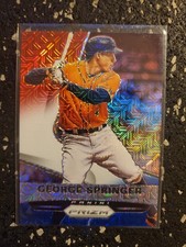 2015 Panini Prizm - George Springer #69 Red White & Blue Mojo Prizm
