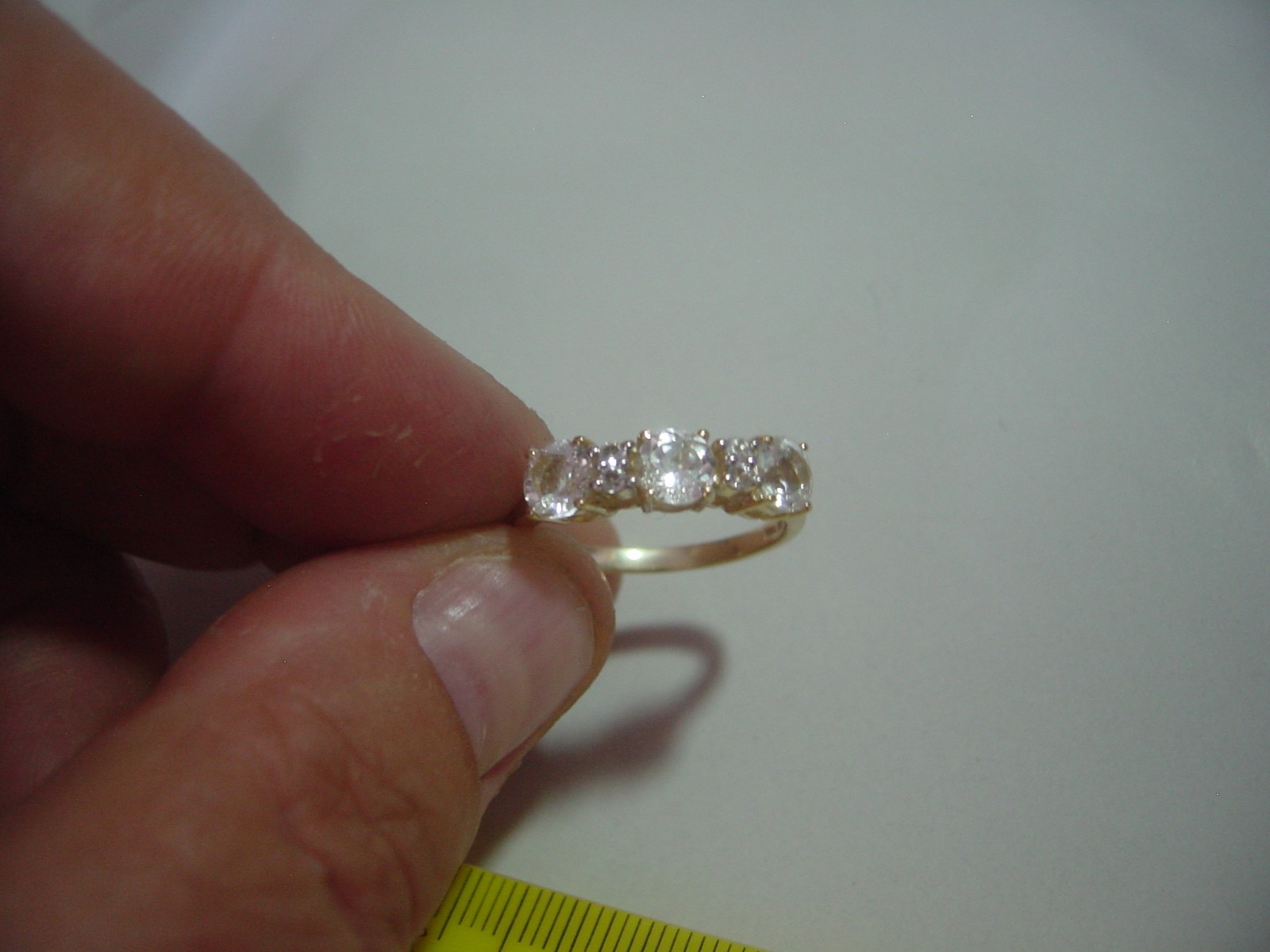 SOLID SILVER SUPERB QUALITY NATURAL WHITE TOPAZ &… - image 9