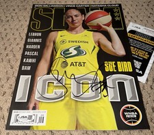 SUE BIRD SIGNED SLAM MAGAZINE WNBA BASKETBALL JSA AUTOGRAPH UCONN SEATTLE STORM