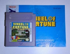 Wheel of Fortune (GameBoy, 1990) Cartridge Manual Tested Working
