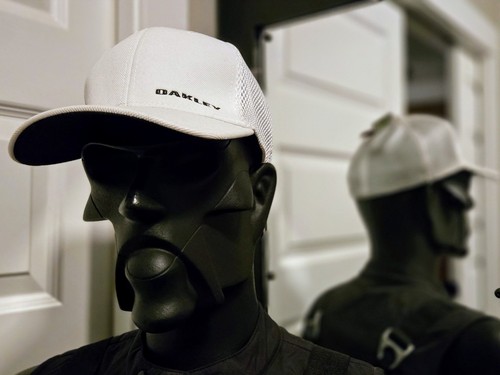 Oakley 3. Bark Silicon O Logo Adjustable L/XL Snapback Trucker Hydrolix Hat Cap - Picture 4 of 12