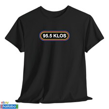 95.5 Klos Rocks Radio T-Shirt Logo Many Colors Size S to 5XL Made In USA