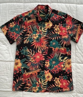 Retro Rifle Men's Bliss Vector V2 Short Sleeve Button-Up Shirt Size L