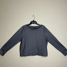 Banana Republic Gray Pullover Sweatshirt XL Crew Neck Long Sleeve Cotton Blend