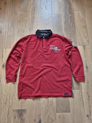 Basefield Rugby Polo Shirt Mens 2XL Red Sylt Nordic Edition