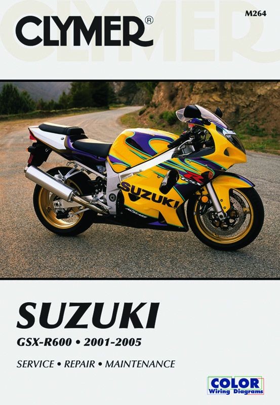 Revue technique GSX-R600 livre entretien Clymer pour reparer sa Suzuki