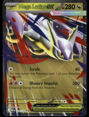 Pokemon Karten Mega Latias ex 100/132 Mega Evolution Double Rare NM *3