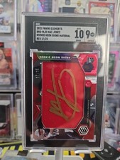MAC JONES 2021 PANINI ELEMENTS-RC-NEON SIGNS MATERIAL RED 17/25 Auto-10 #RNS-MJO