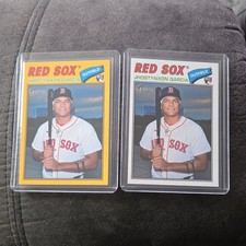 Topps Heritage 2026 Jhostynxon Garcia Yellow Border + Base Red Sox Rookie Cards 
