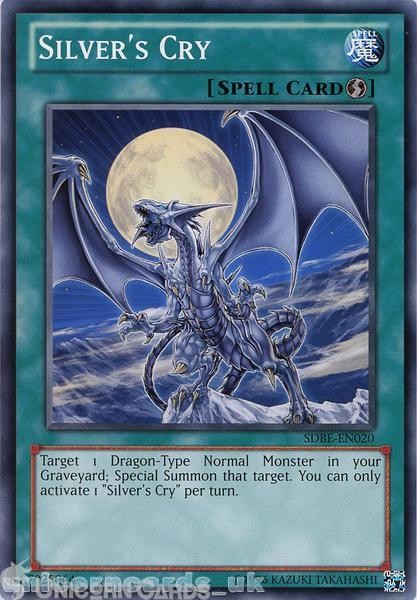 SDBE-EN020 Silver's Cry UNL Edition Mint YuGiOh Card