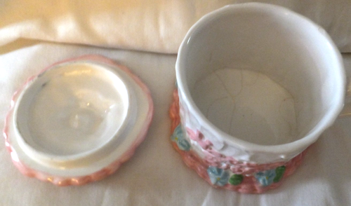 Happy Birthday Covered Cup Birthday Cake Ceramic Gift Vintage Teleflora - Picture 6 of 9