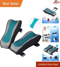 Detachable Memory Foam Armrest Pads with Gel - Office and Gaming Chair Solution
