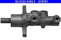Hauptbremszylinder ATE 03.2123-3103.3 FüR MAX Ford Focus DM2 23,8Mm M12X1 2 Tdci