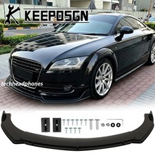 Für Audi TT 8J 8N Auto Frontstoßstange Frontlippe Spoilerlippe Tuning Schwarz