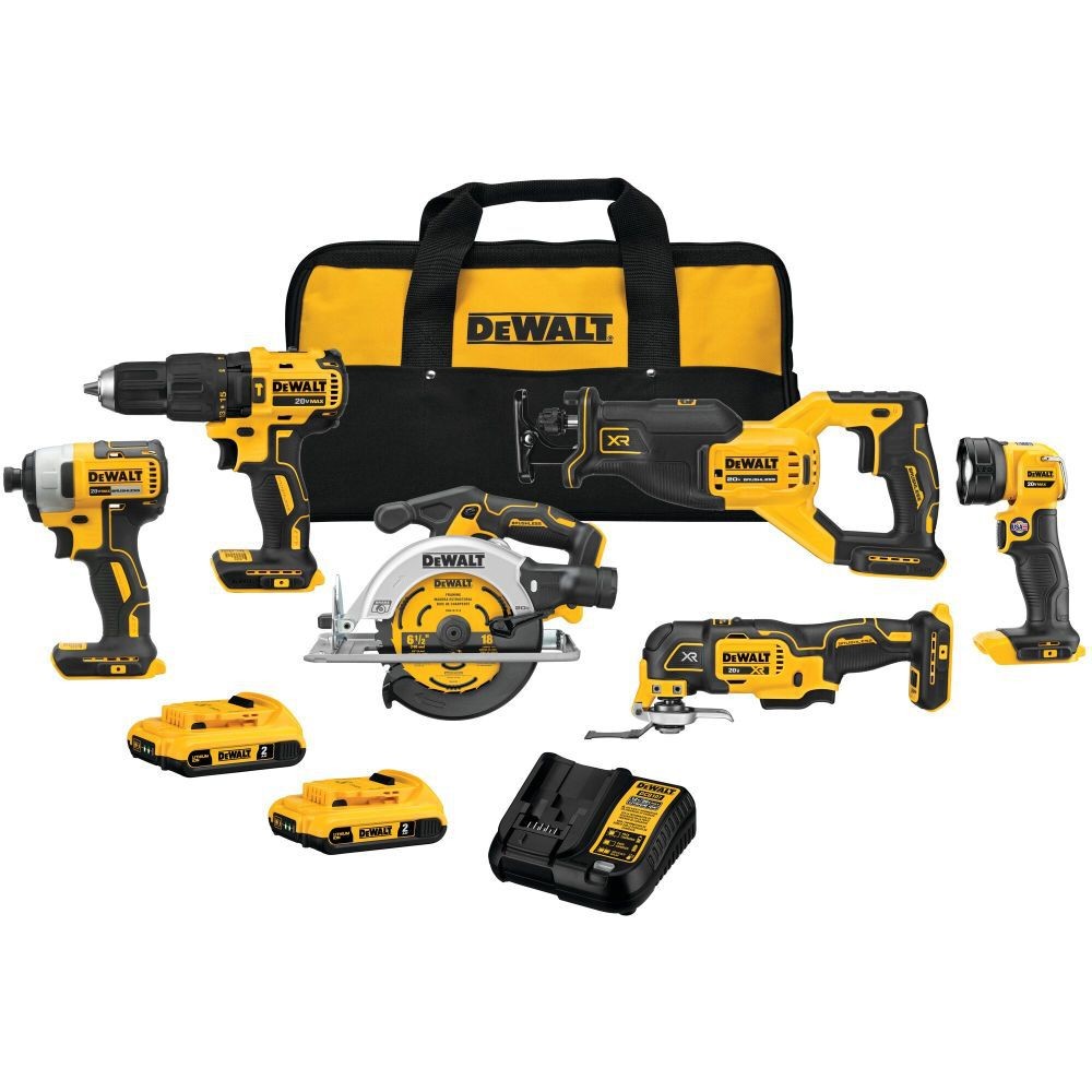 Бесщеточный беспроводной комплект из 6 инструментов Dewalt 20V Max 128090₽