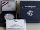 2011 P Medal of Honor Proof Silver Dollar $1 Coin Box and COA — photo 1