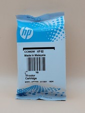 Genuine OEM HP 60 Tri-Color Ink Cartridge 60 CC643W Open Box 