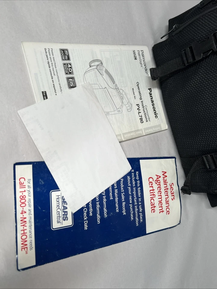 Panasonic PV-L858D VHS-C Camcorder w/ Bag & Charger TESTED - Image 2 of 4