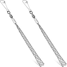 2 Pcs 1/2 Inch Wire Pulling Grip Mesh Cable Pulls Cable Pulling Grip Sock Metal 