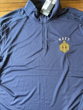 Under Armour Navy Speckled Pullover Mens Larg...