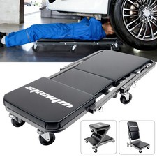 Mechanic Creeper 36 340lbs Folding Rolling Z Garage Stool Repair Chair 3 In 1