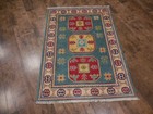 Authentic Kazak Pakistani Handmade Small Rug Wool Craftsmanship 2x3 Ft — photo 1