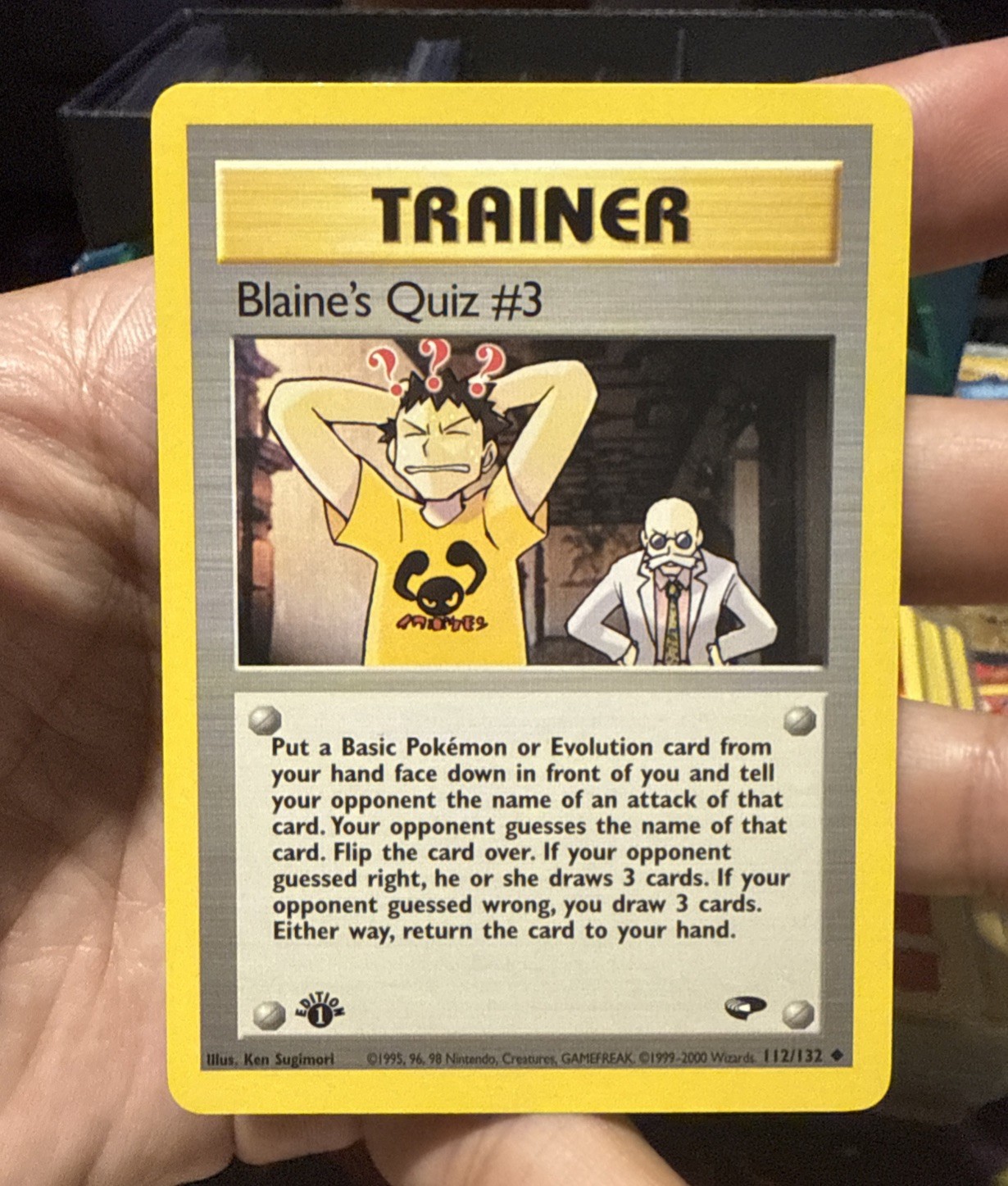 Blaine’s Quiz #3 - 112/132 - Gym Challenge - 1st Edition - Uncommon - Near Mint